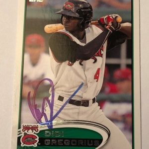 DIDI GREGORIUS SIGNED 2012 TOPPS PRO DEBUT ROOKIE CARD MARIEKSON AUTO