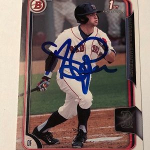 ANDREW BENINTENDI SIGNED 2015 BOWMAN DRAFT PROSPECT ROOKIE CARD AUTO