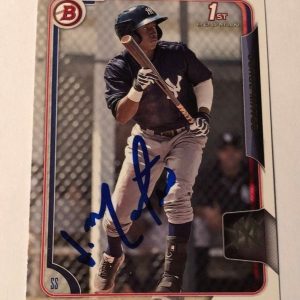 JORGE MATEO SIGNED 2015 BOWMAN PROSPECT ROOKIE CARD AUTO