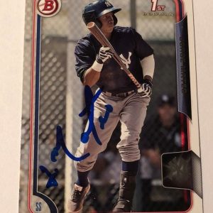JORGE MATEO SIGNED 2015 BOWMAN PROSPECT ROOKIE CARD AUTO