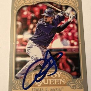 DEXTER FOWLER SIGNED 2012 GYPSY QUEEN CARD AUTO