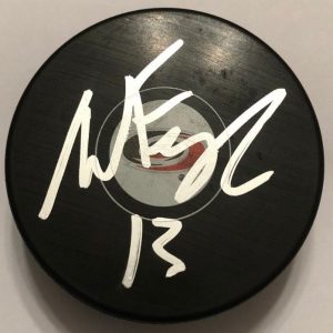 WARREN FOEGLE SIGNED CAROLINA HURRICANES PUCK W/CASE COA
