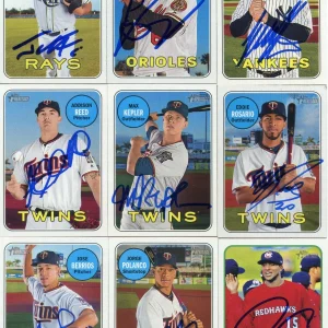 JACOB FARIA SIGNED 2018 TOPPS HERITAGE CARD AUTO