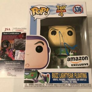 TIM ALLEN SIGNED FLOATING BUZZ LIGHTYEAR POP FUNKO FIGURE TOY STORY 4 AMAZON JSA