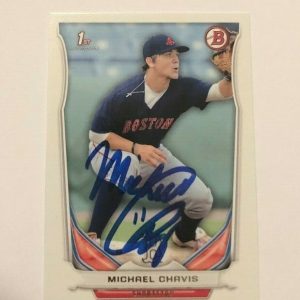 MICHAEL CHAVIS SIGNED 2014 BOWMAN DRAFT ROOKIE CARD AUTO