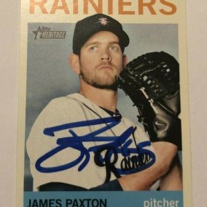 JAMES PAXTON SIGNED 2013 TOPPS HERITAGE MINORS PROSPECT ROOKIE CARD AUTO