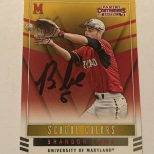BRANDON LOWE SIGNED 2015 PANINI CONTENDERS SCHOOL COLORS ROOKIE CARD AUTO