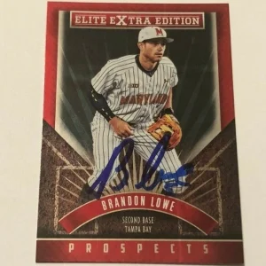 BRANDON LOWE SIGNED 2015 ELITE EXTRA EDITION PROSPECT ROOKIE CARD AUTO