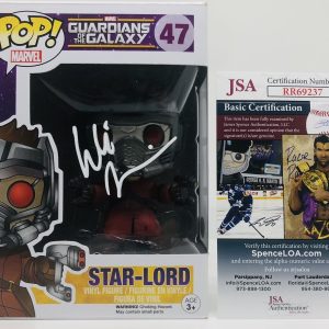 WILL FRIEDLE SIGNED STAR-LORD POP FUNKO FIGURE GUARDIANS OF THE GALAXY JSA COA