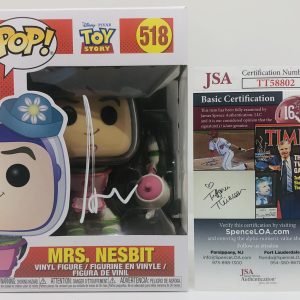 TIM ALLEN SIGNED MRS NESBIT POP FUNKO FIGURE TOY STORY BUZZ LIGHTYEAR PROOF JSA