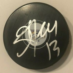 YAKOV TRENIN SIGNED NASHVILLE PREDATORS HOCKEY PUCK W/ CASE COA