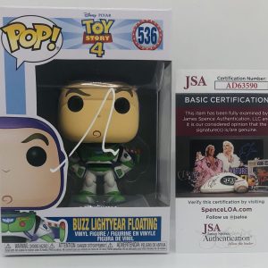 TIM ALLEN SIGNED BUZZ LIGHTYEAR POP FUNKO FIGURE DISNEY TOY STORY PROOF JSA COA