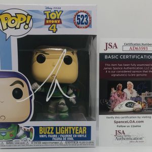 TIM ALLEN SIGNED BUZZ LIGHTYEAR POP FUNKO FIGURE DISNEY TOY STORY PROOF JSA COA