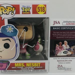 TIM ALLEN SIGNED MRS NESBIT POP FUNKO FIGURE TOY STORY BUZZ LIGHTYEAR PROOF JSA