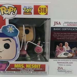 TIM ALLEN SIGNED MRS NESBIT POP FUNKO FIGURE TOY STORY BUZZ LIGHTYEAR PROOF JSA