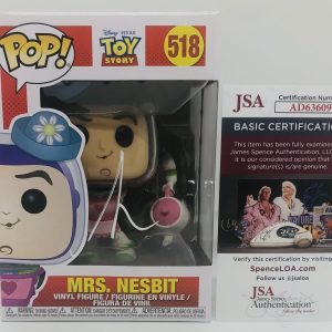 TIM ALLEN SIGNED MRS NESBIT POP FUNKO FIGURE TOY STORY BUZZ LIGHTYEAR PROOF JSA