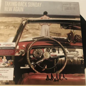 ADAM LAZZARA SIGNED TAKING BACK SUNDAY NEW AGAIN VINYL LP RECORD ALBUM JSA COA
