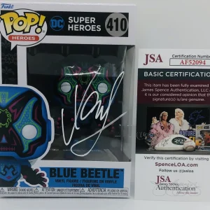 XOLO MARIDUENA SIGNED BLUE BEETLE POP FUNKO FIGURE DC MOVIE JAIME REYES JSA COA