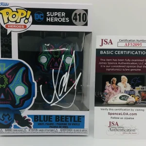 XOLO MARIDUENA SIGNED BLUE BEETLE POP FUNKO FIGURE DC MOVIE JAIME REYES JSA COA