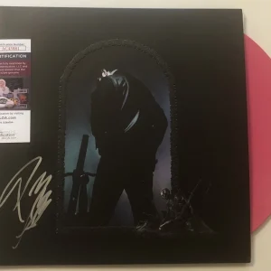 POST MALONE SIGNED HOLLYWOOD'S BLEEDING LP PINK VINYL RECORD ALBUM JSA COA