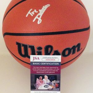 TRE JOHNSON SIGNED WILSON NBA BASKETBALL TEXAS LONGHORNS JSA COA