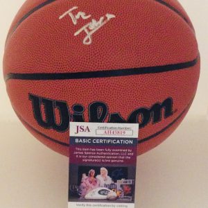 TRE JOHNSON SIGNED WILSON NBA BASKETBALL TEXAS LONGHORNS JSA COA