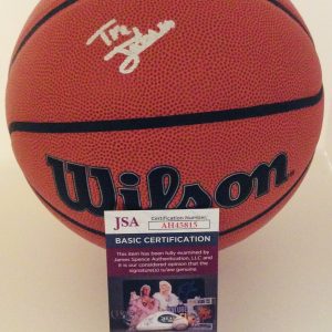 TRE JOHNSON SIGNED WILSON NBA BASKETBALL TEXAS LONGHORNS JSA COA