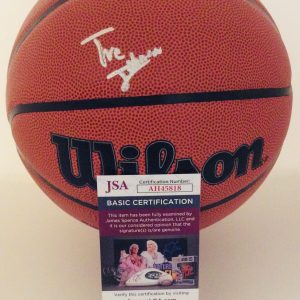 TRE JOHNSON SIGNED WILSON NBA BASKETBALL TEXAS LONGHORNS JSA COA