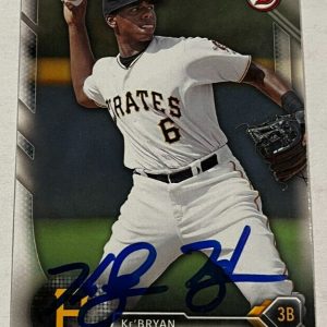 KE'BRYAN HAYES SIGNED 2016 BOWMAN BASEBALL ROOKIE CARD AUTO