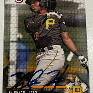 KE'BRYAN HAYES SIGNED 2017 BOWMAN BASEBALL ROOKIE CARD AUTO