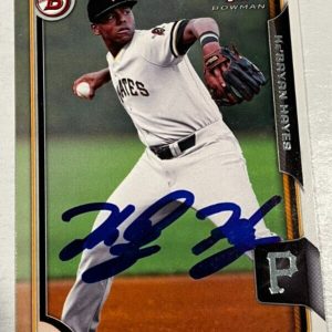 KE'BRYAN HAYES SIGNED 2015 BOWMAN DRAFT BASEBALL ROOKIE CARD AUTO