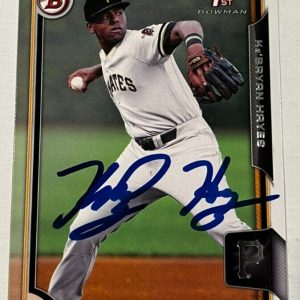 KE'BRYAN HAYES SIGNED 2015 BOWMAN DRAFT BASEBALL ROOKIE CARD AUTO