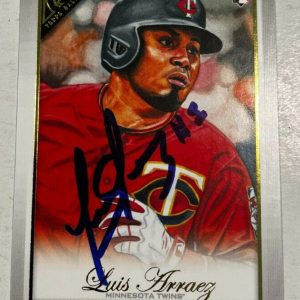 LUIS ARRAEZ SIGNED 2019 TOPPS GALLERY ROOKIE BASEBALL CARD AUTO