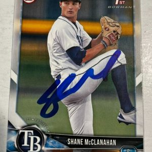 SHANE MCCLANAHAN SIGNED 2018 BOWMAN DRAFT BASEBALL ROOKIE CARD AUTO