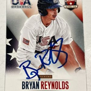 BRYAN REYNOLDS SIGNED 2014 PANINI USA BASEBALL ROOKIE CARD AUTO