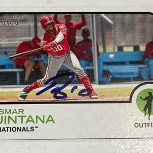 ROISMAR QUINTANA SIGNED 2022 TOPPS HERITAGE MINOR LEAGUE BASEBALL CARD AUTO