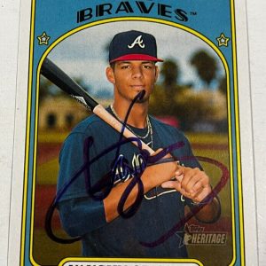 VAUGHN GRISSOM SIGNED 2021 TOPPS HERITAGE MINOR LEAGUE BASEBALL CARD AUTO
