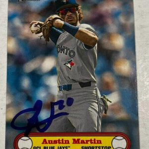 AUSTIN MARTIN SIGNED 2021 TOPPS HERITAGE MINOR LEAGUE BASEBALL CARD AUTO