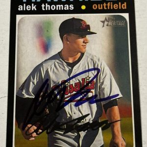 ALEK THOMAS SIGNED 2020 TOPPS HERITAGE MINOR LEAGUE BASEBALL CARD AUTO