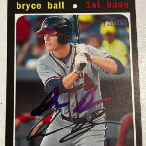 BRYCE BALL SIGNED 2020 TOPPS HERITAGE MINOR LEAGUE BASEBALL CARD AUTO