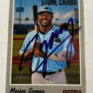 MOISES GOMEZ SIGNED 2019 TOPPS HERITAGE MINOR LEAGUE BASEBALL CARD AUTO