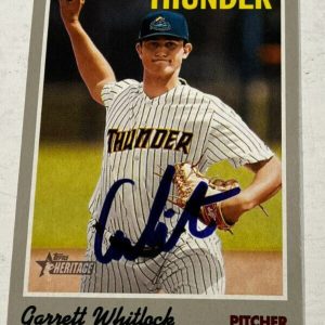 GARRETT WHITLOCK SIGNED 2019 TOPPS HERITAGE MINOR LEAGUE BASEBALL CARD AUTO