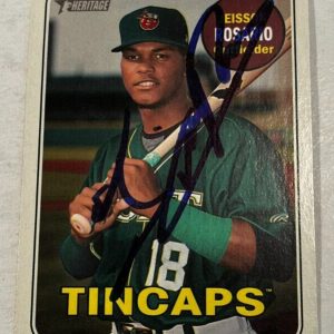 JEISSON ROSARIO SIGNED 2018 TOPPS HERITAGE MINOR LEAGUE BASEBALL CARD AUTO