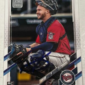 RYAN JEFFERS SIGNED 2021 TOPPS BASEBALL CARD AUTOGRAPH AUTO