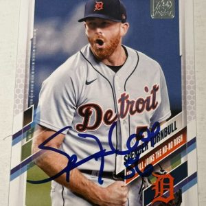 SPENCER TURNBULL SIGNED 2021 TOPPS BASEBALL CARD AUTOGRAPH AUTO