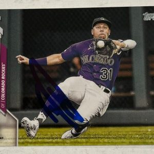 YONATHAN DAZA SIGNED 2020 TOPPS BASEBALL CARD AUTOGRAPH AUTO