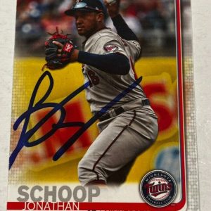 JONATHAN SCHOOP SIGNED 2019 TOPPS BASEBALL CARD AUTOGRAPH AUTO