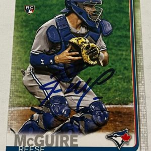 REESE MCGUIRE SIGNED 2019 TOPPS BASEBALL CARD AUTOGRAPH AUTO
