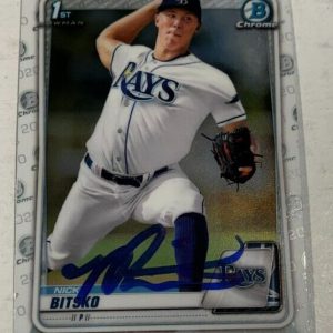 NICK BITSKO SIGNED 2020 BOWMAN CHROME DRAFT PROSPECT ROOKIE CARD AUTO