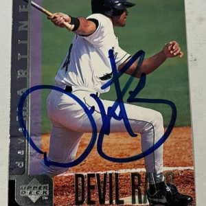 DAVE MARTINEZ SIGNED 1998 UPPER DECK BASEBALL CARD AUTO